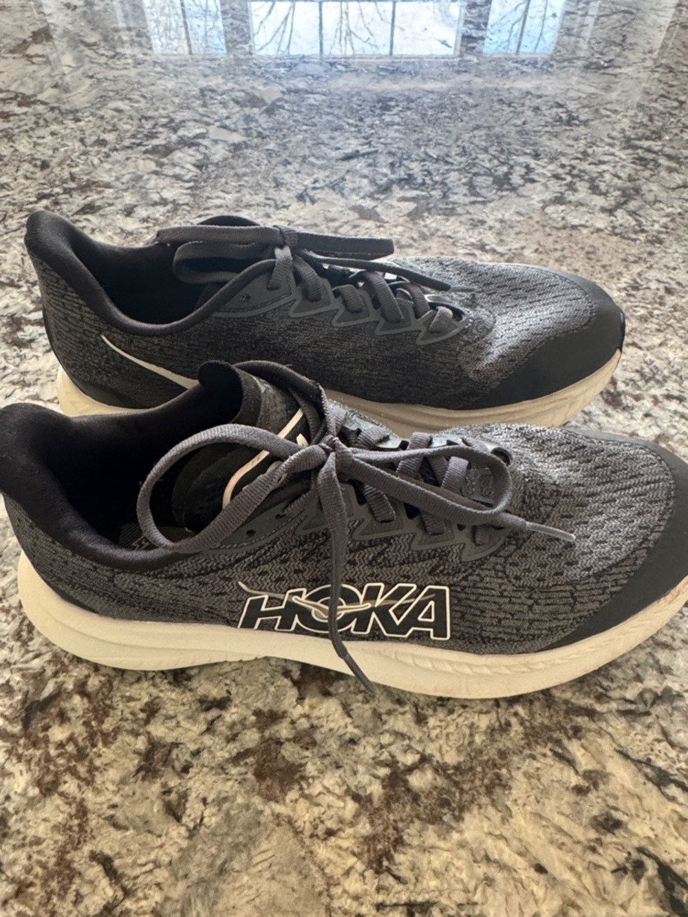 Hoka Kids Sneakers in Gray and White